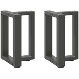 vidaXL Noge za klubsko mizico v obliki črke T 2 kosa antracitne 28x25x(42-43) cm jeklo, (22123534) Cene
