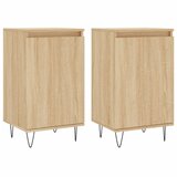 Maison Chic Komoda - Predalnik 2 kosa sonoma hrast 40x35x70 cm inženirski les, (21722085) Cene