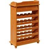  Stalak za vino Smeđa 58 x 28 x 90 cm Čvrsto borovo drvo | shoptok.hr