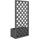  Cvetlično korito z mrežo 65x30x135 cm WPC, (20758810) | Shoptok.si