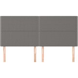  Posteljno vzglavje 4 kosa temno sivo 100x5x78/88 cm blago, (20735628) | Shoptok.si