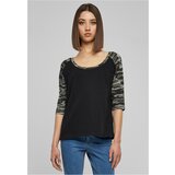 Urban Classics Women's 3/4 Contrast Raglan T-Shirt Black/Dark Camo Cijene