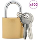 U zaključavanje s ključevima 100 pcs Mjed Željezo | Eponuda.com