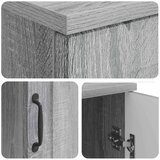  Stol s policom Siva sonoma 142 5 x 50 x 75 cm Konstruirano drvo - Siva sonoma | shoptok.hr