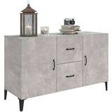  Komoda siva boja betona 100x36x60 cm od konstruiranog drva | shoptok.hr