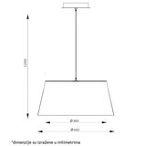 Vesta 334 visilica 55W 450*365*1200 | ePonuda.com