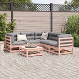  6-dijelni set vrtnih sofa od duglazije i jelovine s jastucima | shoptok.hr