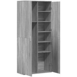  Visoka komoda siva sonome 80x35x180 cm od konstruiranog drva | shoptok.hr