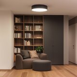 Brilagi Plafonsko svetlo POOL 4xE27/15W/230V prečnik 50 cm IP54 crna Slike
