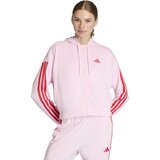 Adidas Ženski duks sa rajsferšlusom sa rajsferšlusom W 3S Ft Fz Hd KD4789, Roze-crveni | Eponuda.com