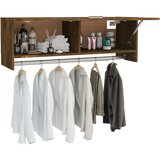 vidaXL garderobna omara dimljeni hrast 100x32,5x35 cm konstruiran les | Shoptok.si