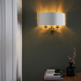  Endon 98937 - Zidna svetiljka HIGHCLERE 2xE14/40W/230V bela/mesing | Eponuda.com