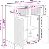 Kreveta s ladicama Crna 66 x 34,5 x 90 cm Konstruirano drvo | Eponuda.ba