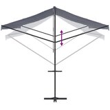  Samostojeća tenda plavo-bijela 600 x 300 cm od tkanine i čelika | shoptok.hr