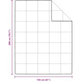 vidaXL Poplun Ostalo s jastukom 2 pcs Bijelo 155 x 200 cm Paperje | shoptok.hr