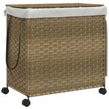  Košara za rublje s kotačima 60 x 35 x 60,5 cm od ratana | shoptok.hr