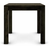  Hrastov stol 80 x 80 cm crne boje sa srebrnim efektom | shoptok.hr