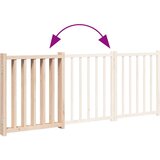 vidaXL Vrata za pse sklopiva 3 panela 150 cm masivna jelovina | shoptok.hr