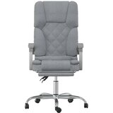  Masažni uredski naslonjač od tkanine svjetlosivi | shoptok.hr