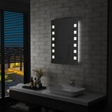 vidaXL kupaonsko LED zidno ogledalo 60 x 80 cm Cijene