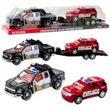  Set terenskog policijskog automobila s vučnim vozilom i patrolnim automobilom | shoptok.hr