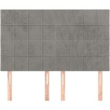  Uzglavlja 4 kom svjetlosivi 72 x 5 x 78/88 cm baršunasta | shoptok.hr