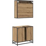  Komplet pohištva za kopalnico s predalom 2 pcs Umetni hrast, (5000233303) | Shoptok.si