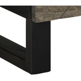  Stolić za kavu crni 80 x 50 x 40 cm od masivnog drva manga | Eponuda.com