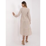 RUE PARIS Dress-232-SK-8005.18-white-beige | Shoptok.si