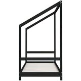  Za dječji krevet crni 80 x 200 cm od masivne borovine | shoptok.hr