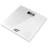 Osebna tehtnica max. 180kg 50g steklena z LCD zaslonom bela