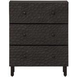  Bočni ormarić crni 60 x 33 x 75 cm od masivnog drva manga | shoptok.hr