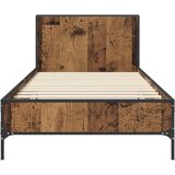  Okvir kreveta s uzglavljem Staro drvo 80 x 200 cm | shoptok.hr