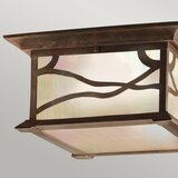 Quintiesse QN-MORRIS-F - Spoljna plafonska svetiljka MORRIS 2xE27/60W/230V IP44 bronzana | Eponuda.com