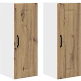 vidaXL Stenska kuhinjska omarica 2 pcs Umetni hrast 30 x 31 x 80 cm | Shoptok.si