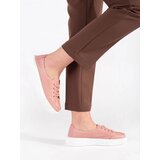 Sergio Leone Pink openwork lace-up sneakers by | Shoptok.si