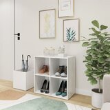 Ormarić za cipele bijeli 105 x 35,5 x 70 cm konstruirano drvo | shoptok.hr