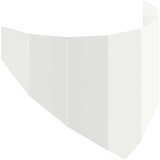  Ograda oko Travnjaka 100 x 45 cm Čelik Bijela | shoptok.hr