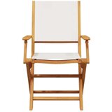 vidaXL 3-dijelni bistro set od tkanine i masivnog drva krem bijelim | shoptok.hr