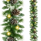  Božićna premium girlanda s LED žaruljicama na baterije 280 cm | shoptok.hr