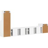  Komplet TV omaric 3 pcs Visok sijaj bela Konstruiran les - - Bela - 47.88 - 30 x 31 x 100 cm - 2025-vidaXL-Uvoz_2 | Shoptok.si