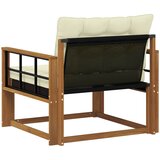  Set vanjskih sofa Čvrsto drvo akacije i Textilene Prirodna | shoptok.hr