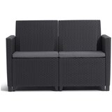 Keter Antracitno siva vrtna sofa od umjetnog ratana Claire – | shoptok.hr