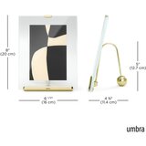 Umbra Stakleni stojeći okvir u zlatnoj boji 16x20 cm Flute – | shoptok.hr