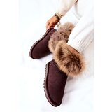 Boto Women's Leather Snow Boots With Eko Fur Brown Alexa | shoptok.hr