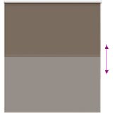 Rolo zavjesa za zamračivanje boje kave 130x175 cm Širina tkanine 126,6 cm Poliester | shoptok.hr