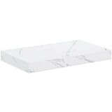  Polica na zidu Zidne 2 pcs Bijeli mramor 40 x 23 5 x 4 cm | shoptok.hr