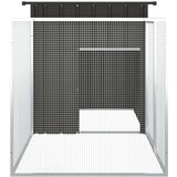vidaXL Kletka za zajce antracit 200x91x100 cm pocinkano jeklo | Shoptok.si