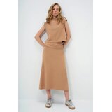 Trend Alacati Stili Ženski komplet bluza i suknja Alc-X13482, Smeđi | Eponuda.com