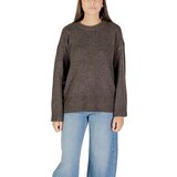 Only Puloverji ONLRENE LIFE LS BUTTON O-NECK CC KNT 15350612 Kostanjeva Cene
